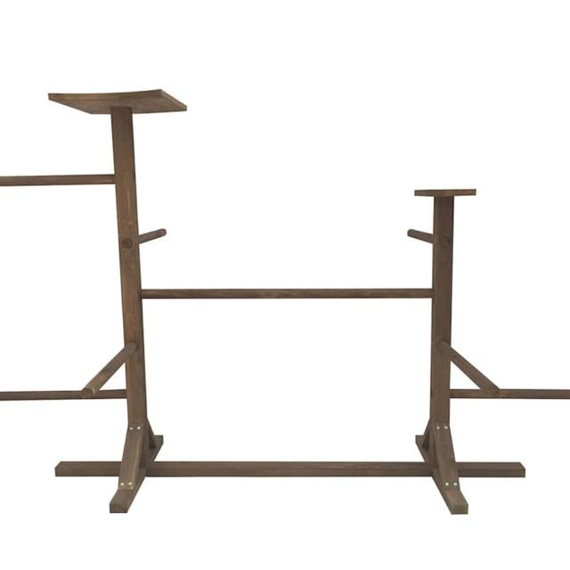 Zylina Play-N-Roost Double Roosting Perch, Brown, Large