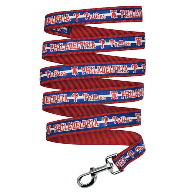 Pets First MLB Satin Dog Leash, 6 ft., Philadelphia Phillies, Large