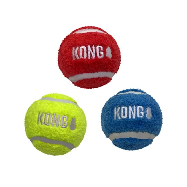 KONG Sport Softies Balls Assorted Dog Toy, Pack of 3, Medium