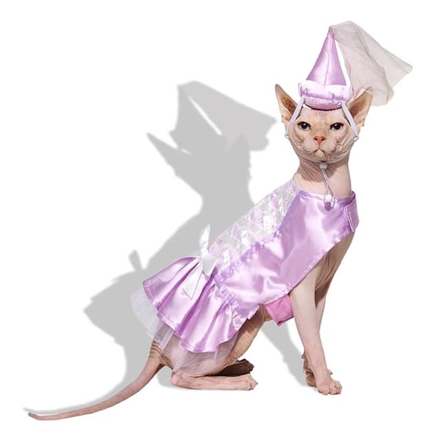 Bootique Princess 2-Piece Cat Halloween Costume, Pink, XS