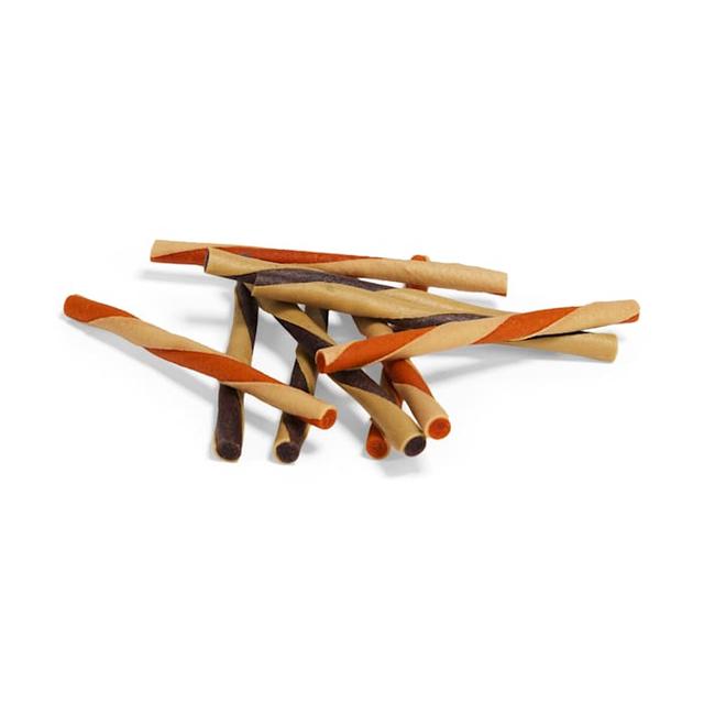 Bootique Rawhide-Free Peanut Butter Flavor Twist Chews for Dogs, Count of 10