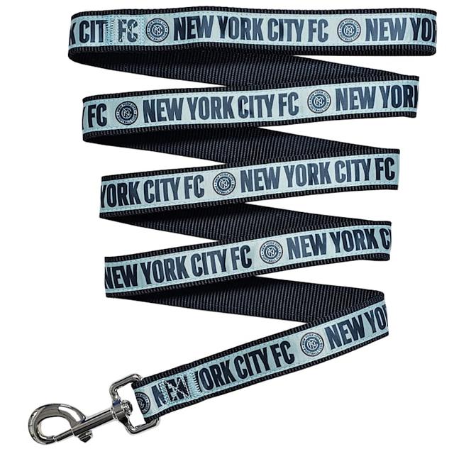 Pets First MLS Satin Leash for Dogs, New York City FC, Large