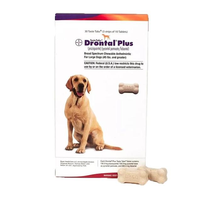 Drontal Plus for Large Dogs, 5 Tablets