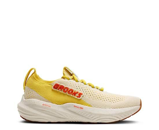 Brooks Womens Glycerin Stealthfit 22 Running Shoe - Bright Yellow Size 9.5M