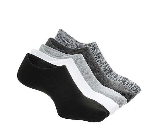 Ladeda Womens Double Heel Cushion Liner Socks 5 Pairs