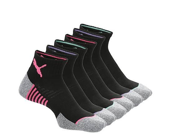 Puma Womens Quarter Crew Socks 6 Pairs