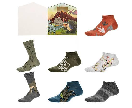 Sof Sole Boys Chirstmas Dinosaur Box Set 7 Pairs