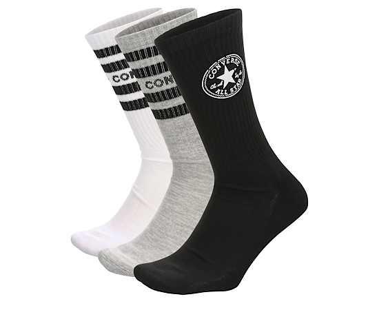 Converse Men's Chuck Patch Crew Socks 3 Pairs
