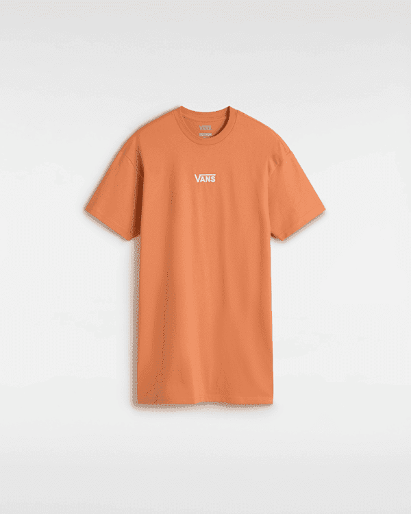 Vans - Center Vee Tee Dress, Woman, Orange, Size: S