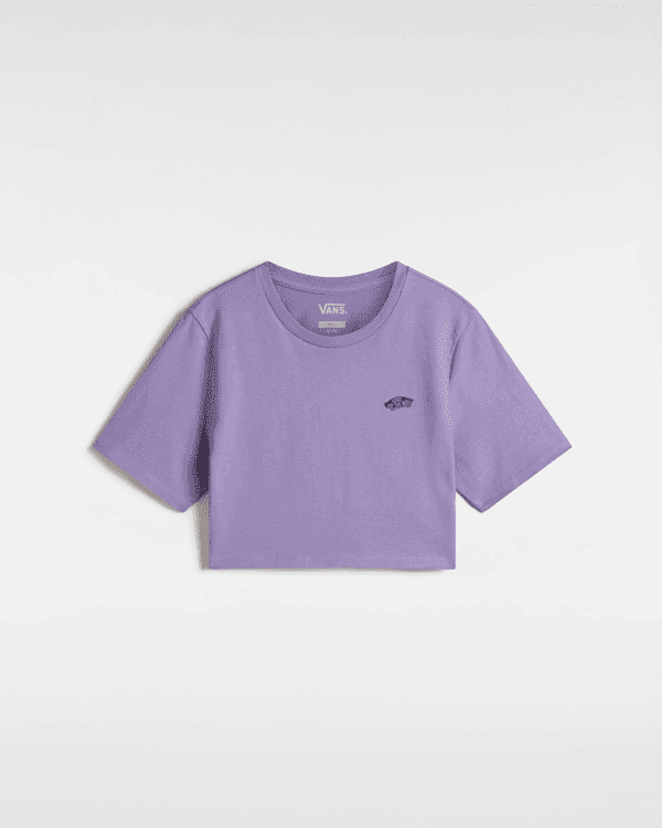 Vans - Style 76 Crop T-Shirt, Woman, Purple, Size: S