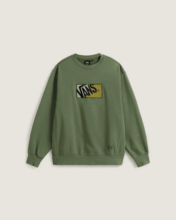 Vans - 2-Tone Crew Sweater, Man, Green, Size: XL