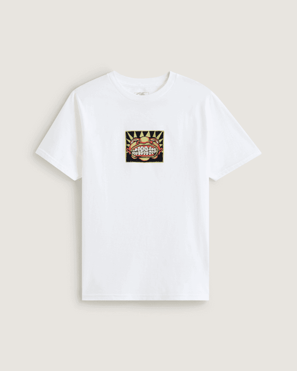 Vans - Kids Vans Mouf T-Shirt, White, Size: S