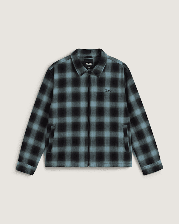 Vans - Crestmont Plaid Shacket, Man, Blue, Size: M