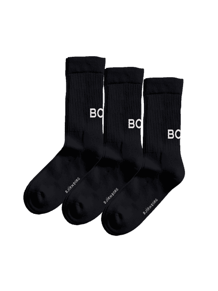 Björn Borg Core Crew Polyamide Socks 3-pack Black, 36-40