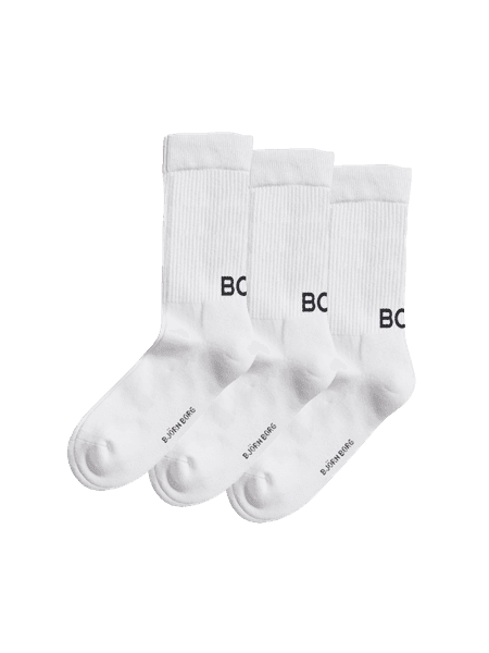 Björn Borg Core Crew Polyamide Socks 3-pack White, 41-45