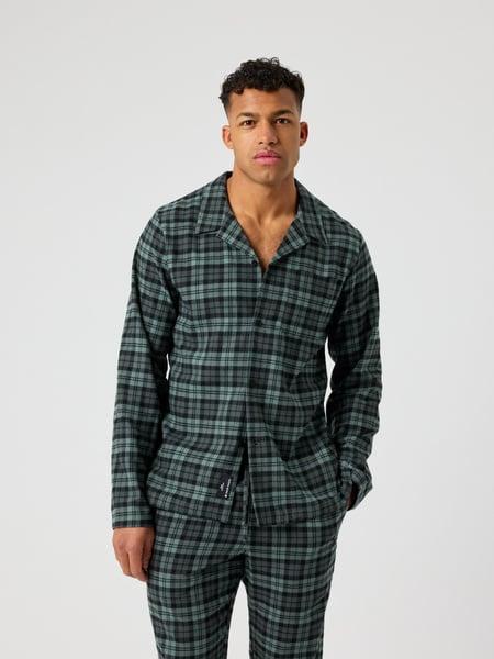 Björn Borg Core Flannel Pyjama Shirt Zwart, M