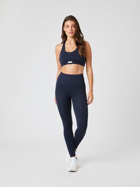 Björn Borg Studio Seamless Ribbed Tights Marinblå, M