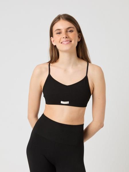 Björn Borg Studio Seamless Ribbed Strap Bra Black, M
