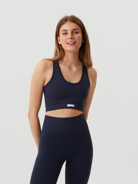Björn Borg Studio Seamless Low Sports Bra Navy, LXL