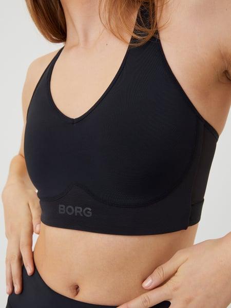 Björn Borg Borg Mid V Support Sports Bra Black, S