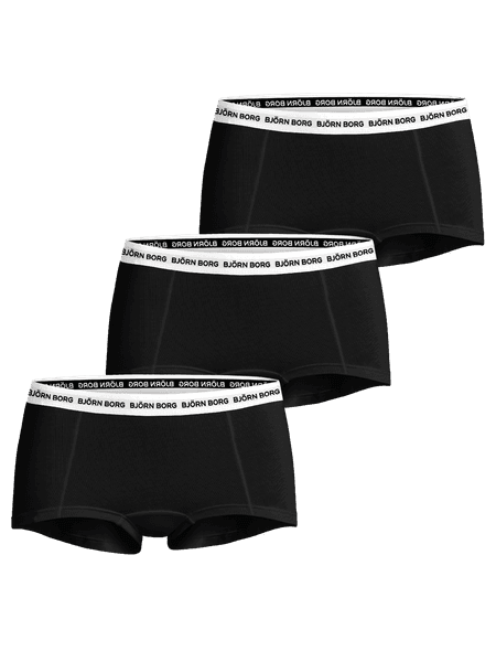 Björn Borg Logo Boxer Shorts 3-pack Sort, L