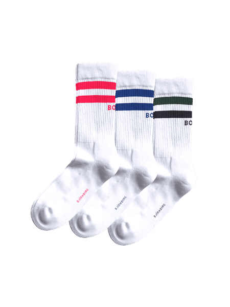 Björn Borg Core Crew Socks 3-pack White, 36-40
