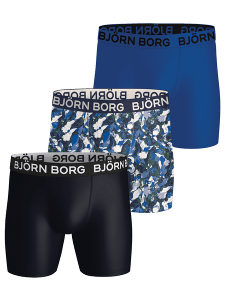 Björn Borg Sports Microfiber Boxers 3-pack Blue, S