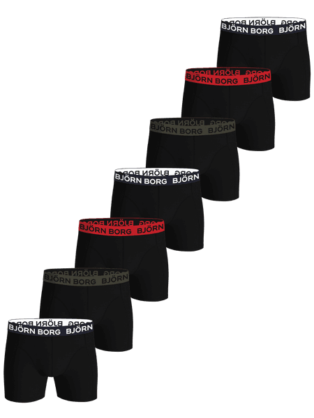 Björn Borg Cotton Stretch Boxers 7-pack Black, M