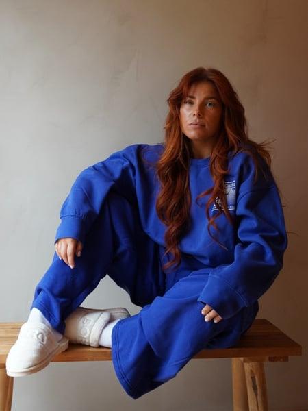 Björn Borg Studio Oversized Straight Sweatpants Blå, M