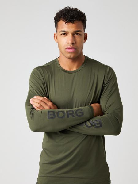 Björn Borg Borg Long Sleeve T-shirt Green, XXL