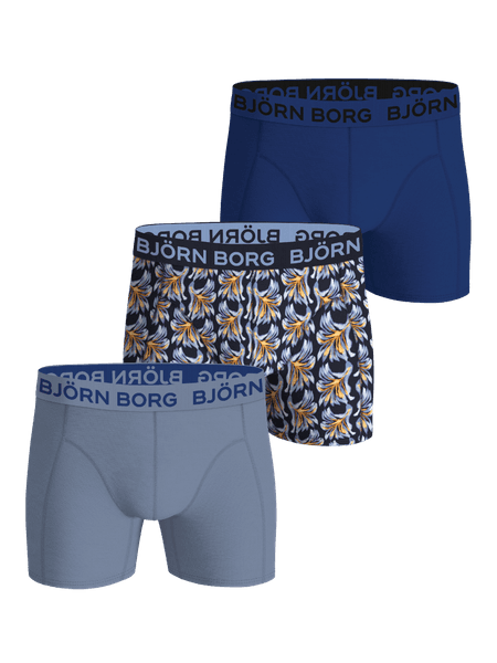 Björn Borg Cotton Stretch Boxers 3-pack Blå, S
