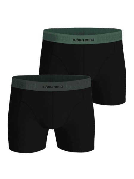 Björn Borg Organic Cotton Stretch Boxers 2-pack Zwart, XS