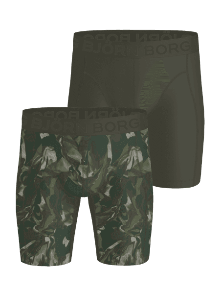 Björn Borg Sports Lightweight Long Leg Boxers 2-pack Groen, L