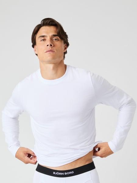 Björn Borg Core Slim Long Sleeve T-shirt 2-pack Hvid, XL