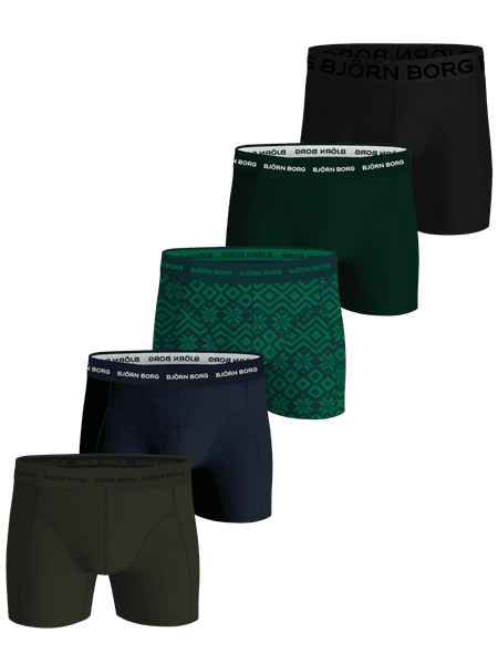 Björn Borg Cotton Stretch Boxers 5-pack Svart, S
