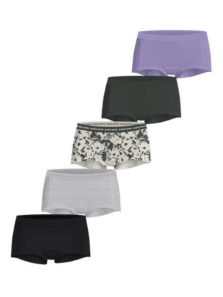 Björn Borg Everyday Cotton Boxers Shorts 5-pack Sort, M
