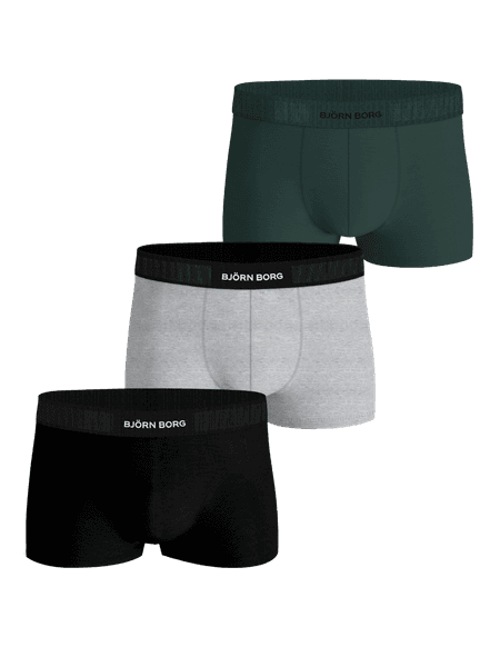 Björn Borg Organic Cotton Stretch Trunks 3-pack Black, M