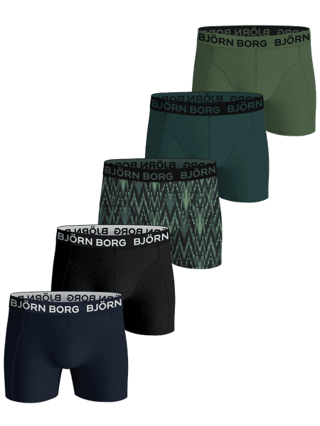 Björn Borg Cotton Stretch Boxers 5-pack Zwart, 170