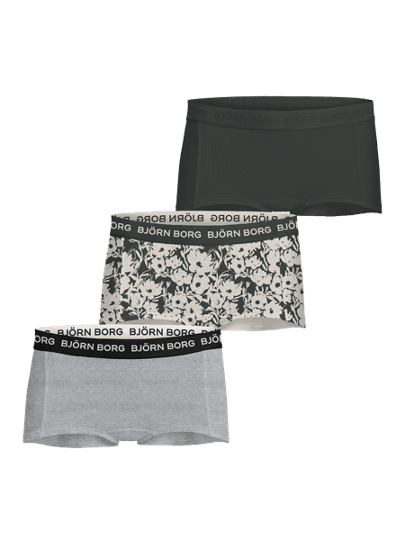 Björn Borg Cotton Stretch Boxers Shorts 3-pack Vert, 146-152