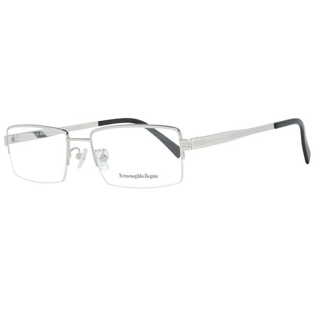 Ermenegildo Zegna Silver Titanium Glasses Men's (Frames)