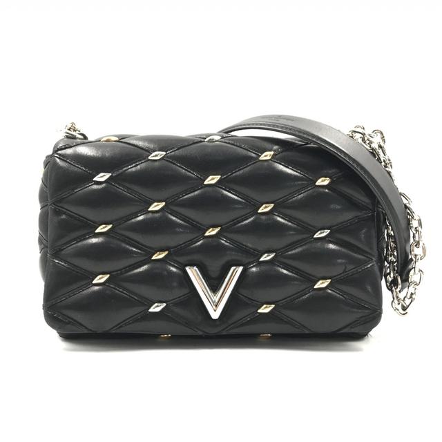 Louis Vuitton Black Quilted Studded Leather GO-14 Malletage PM Women's Bag (Pre-Owned)