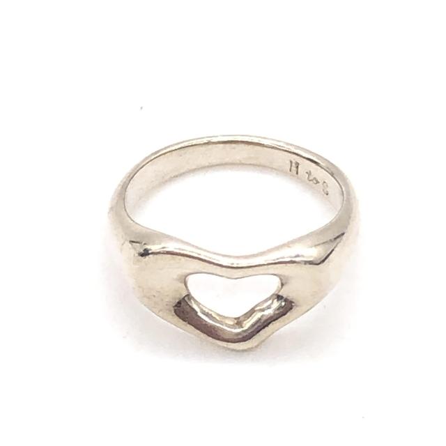 Tiffany & Co. Tiffany Love Kiss Ring, 925 Women's Silver (Pre-Owned)