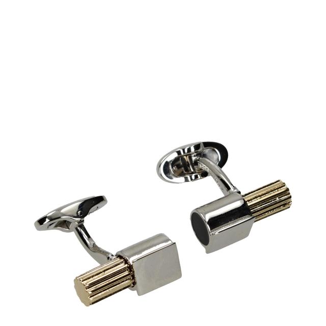 Salvatore Ferragamo Gray Brass Men's Cuffling