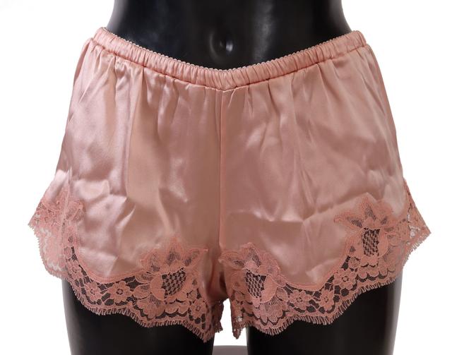Dolce & Gabbana Pink Floral Lace Lingerie Women's Underwear
