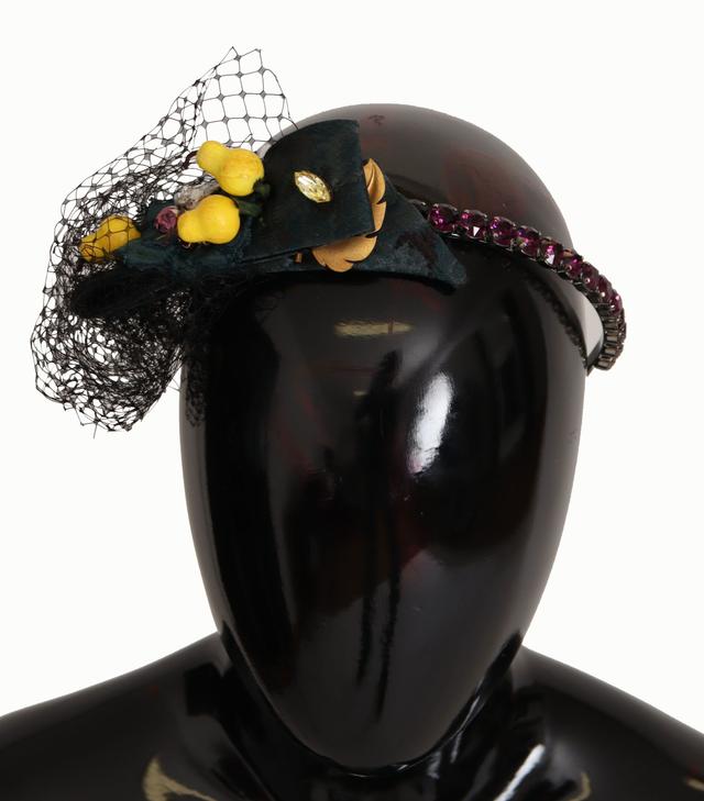 Dolce & Gabbana Purple Crystal Diadem Headband Lemons Sicily Women's Tiara