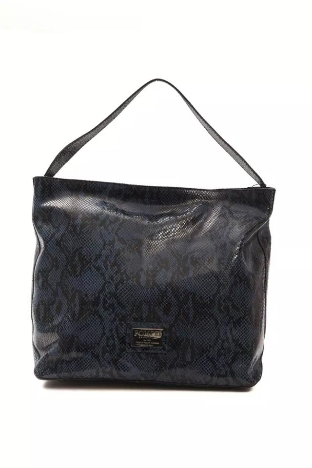 Pompei Donatella Blue Leather Women Shoulder Women's Bag