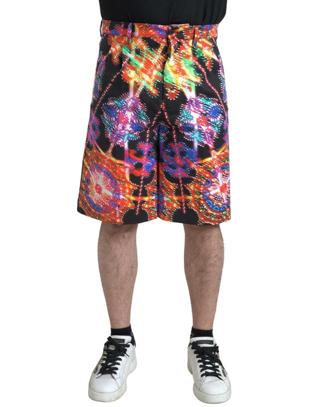 Dolce & Gabbana Multicolor Printed Cotton Men Bermuda Men's Shorts