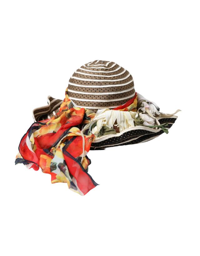 Dolce & Gabbana Multicolor Fantasy Wide Brim Floppy Women's Hat