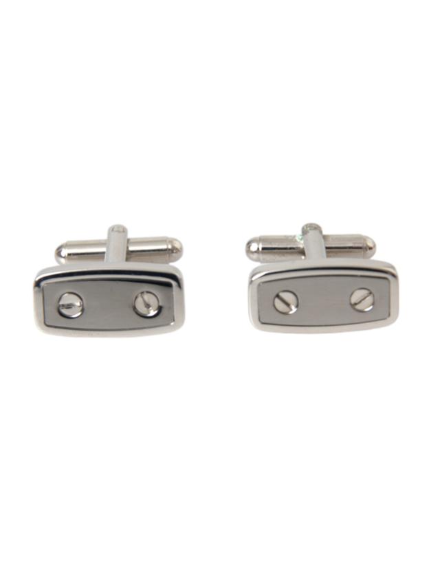 Dolce & Gabbana Silver Plated Metal Brass Pin Men Men's Cufflinks