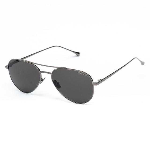 Belstaff Gray Stainless Steel  Sunglasses